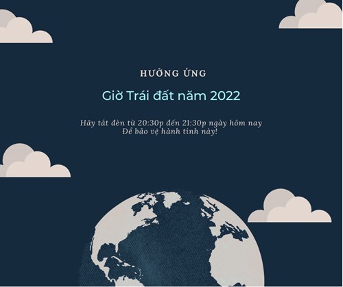 Hướng ứng giờ Trái đất năm 2022